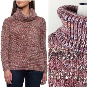 Elsamanda Chunky Knit Wool Blend Roll Neck Sweater